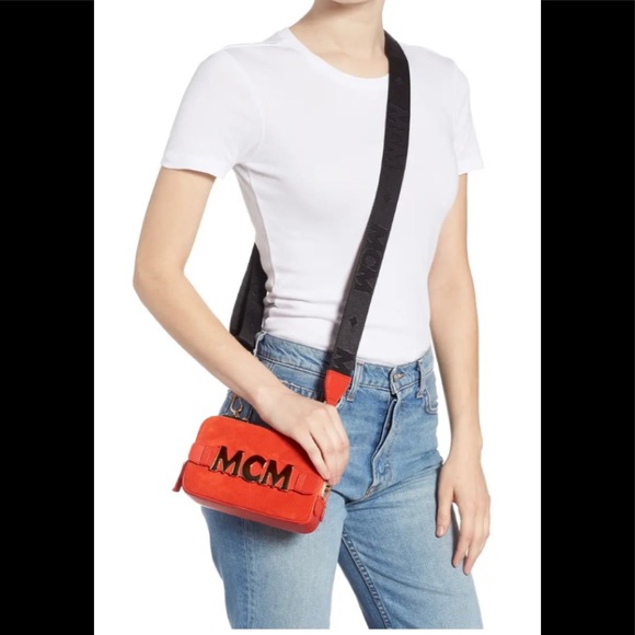 MCM Bags Mcm Mini Cubism Suede Crossbody Bag Poshmark